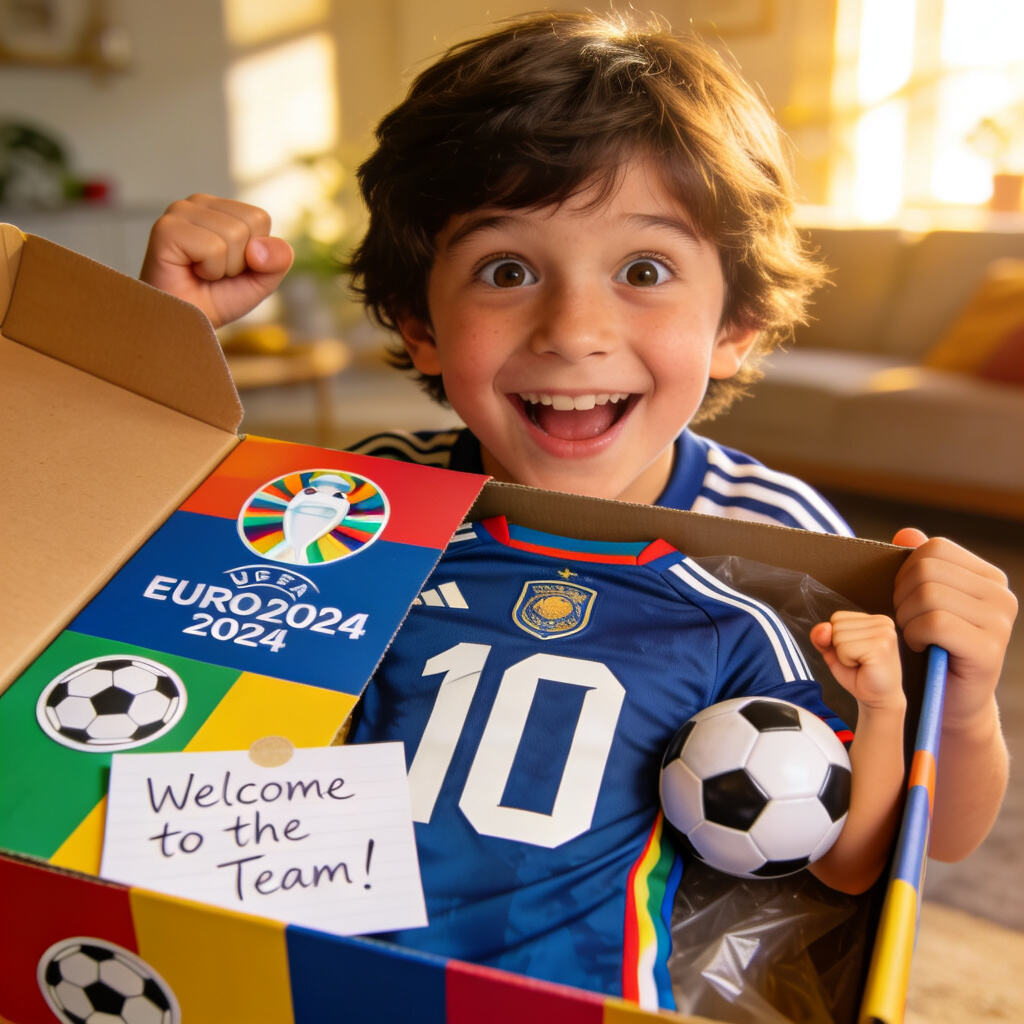 Junior Fan Gift Set Complete package with jersey, accessories, and fun extras