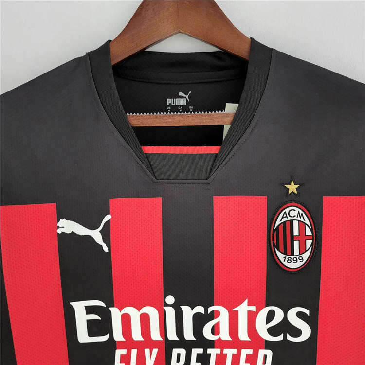 AC Milan 2223 Home Red Soccer Jersey Football Shirt - Official