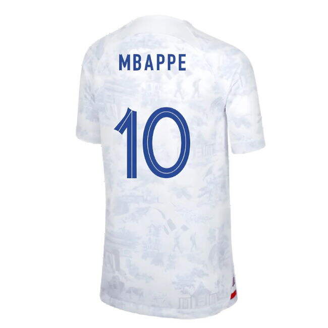 2022-2023 France Away Shirt (Kids) (Mbappe 10)