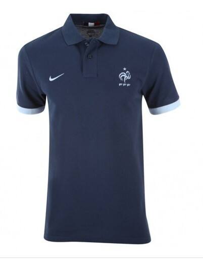 Authentic Comfort Fit France Grand Slam Navy Polo T-Shirt