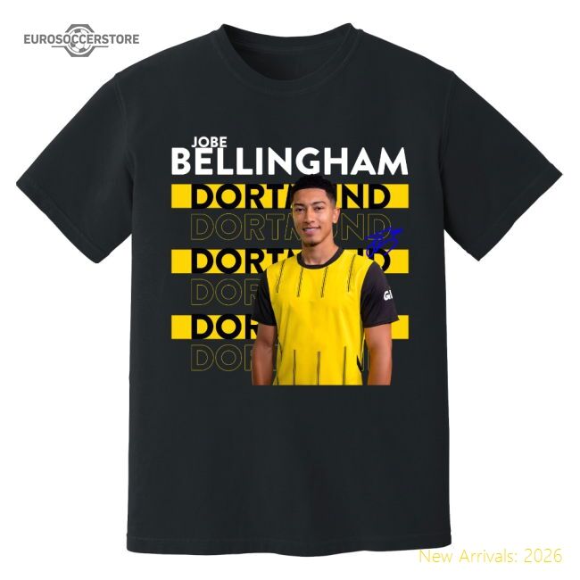 Authentic Jobe Bellingham Dortmund New Signing T-Shirt (Black)