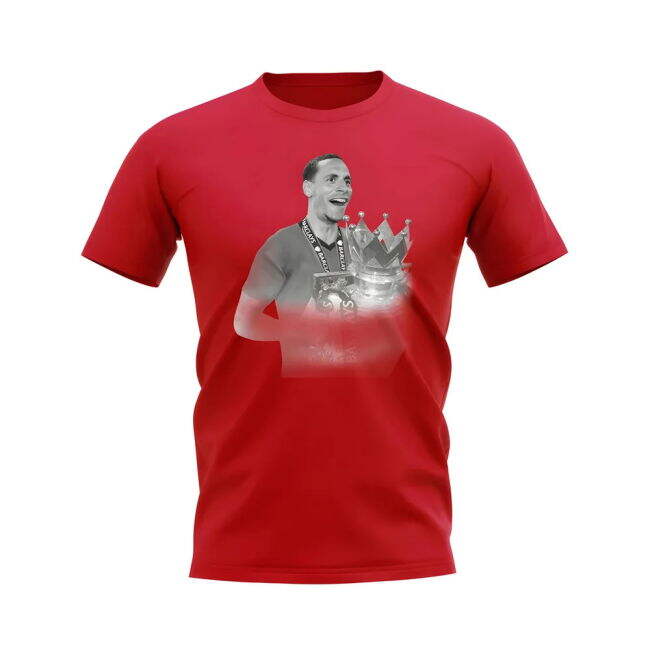 Rio Ferdinand Manchester United Legend T-Shirt - Red (Men
