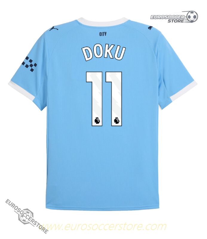 Manchester City 25-26 Home Jersey for Doku #11