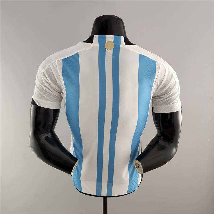 Argentina 2022 3 Stars Version Soccer Jersey Football Shirt Player
