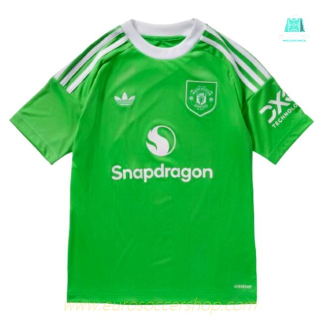2025-2026 Man Utd Third Goalkeeper Shirt (Green) - Kids (Your Name)