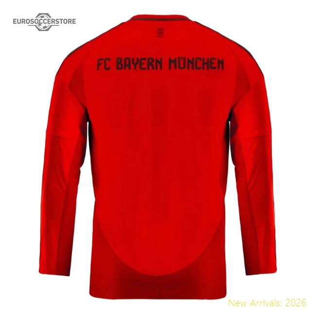 High-quality 2024-2025 Bayern Munich Long Sleeve Home Jersey (kids)