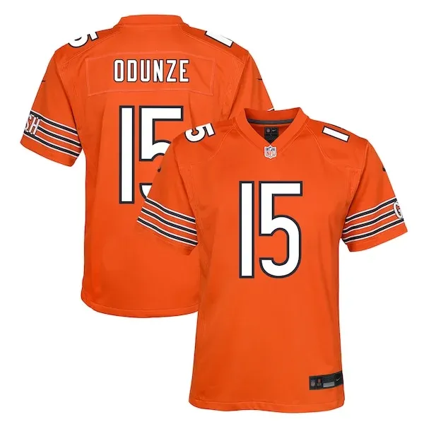 None Rome Odunze Game Jersey - Orange | NFL Player Jersey | NFL Footba
