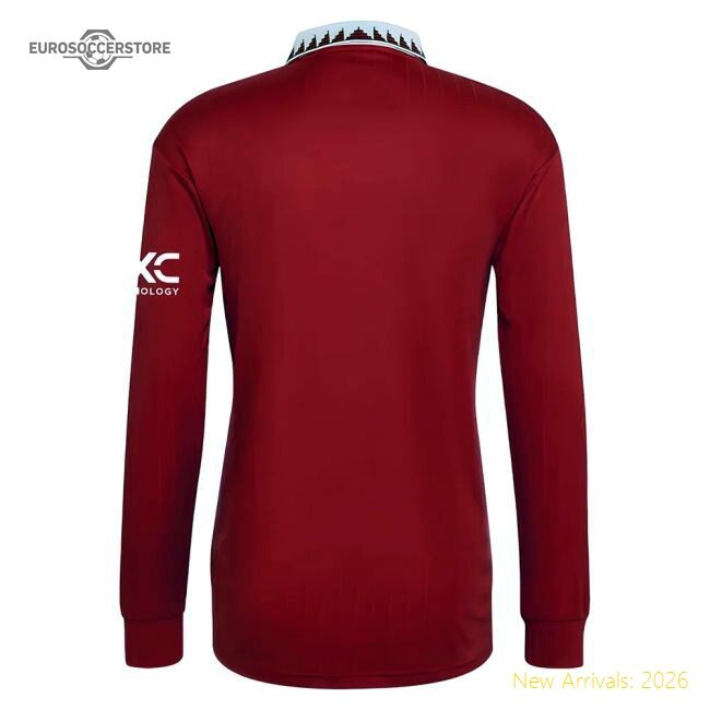 Official 2022-2023 Man Utd Long Sleeve Home Shirt - Premium Quality