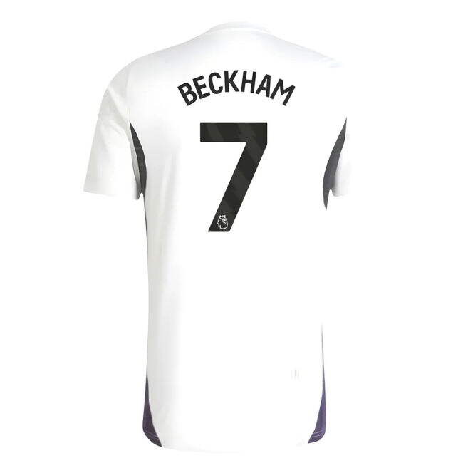 2025-2026 Man Utd Training Jersey (White) (Beckham 7) - game day