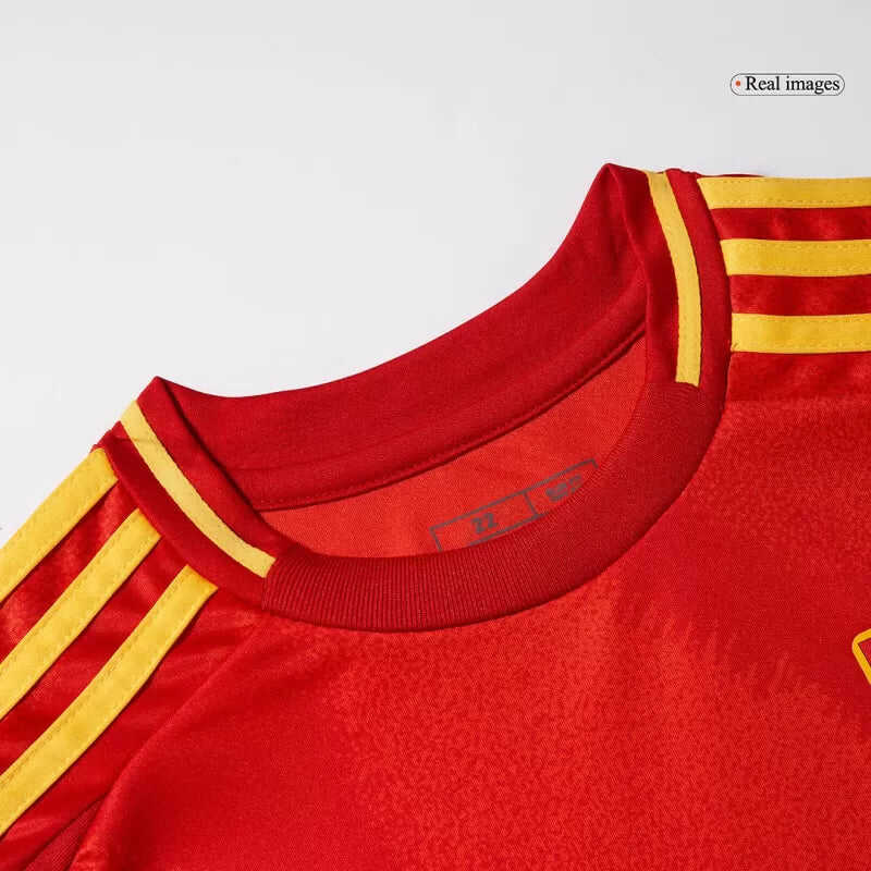 Kid's Spain Home Soccer Jersey Kit(Jersey+Shorts+Socks) 2024/25Authent