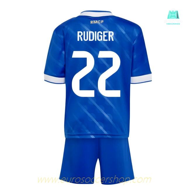 2025-2026 Real Madrid Third Youth Kit (Rudiger 22)