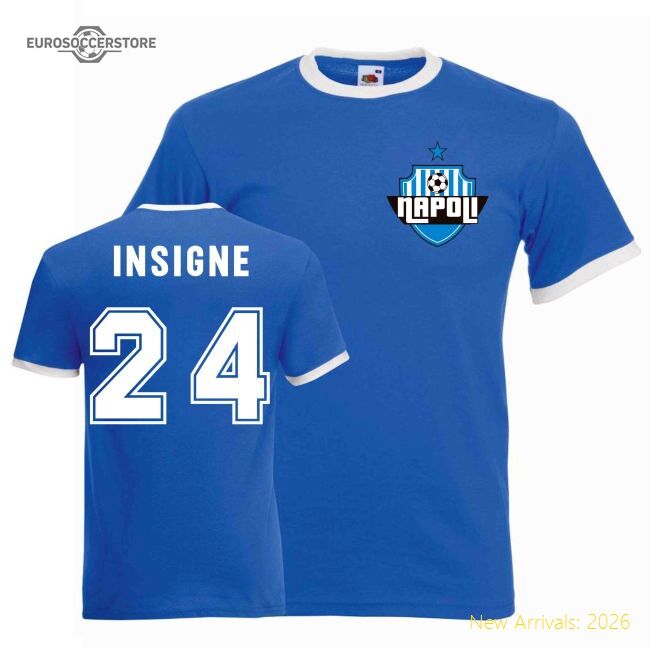Best-Selling Professional-Grade Lorenzo Insigne Napoli Ringer Tee (Blue)