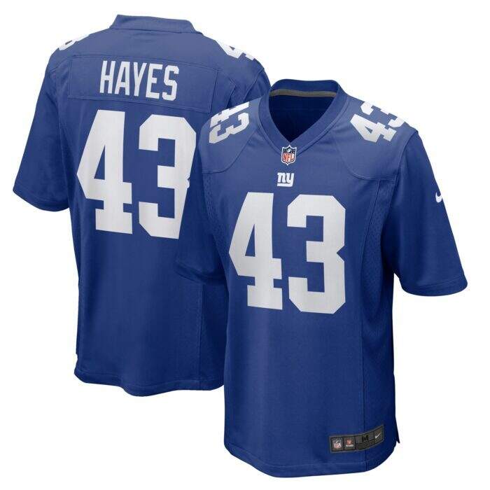 Men's New York Giants Kaleb Hayes Nike Royal Team Game Jer...