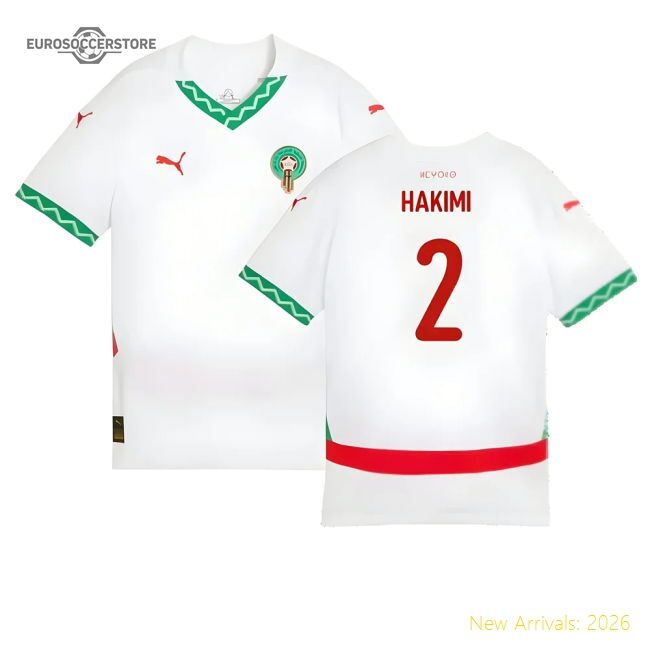 Premium Morocco Kids 20242025 Away Shirt Classic Contemporary