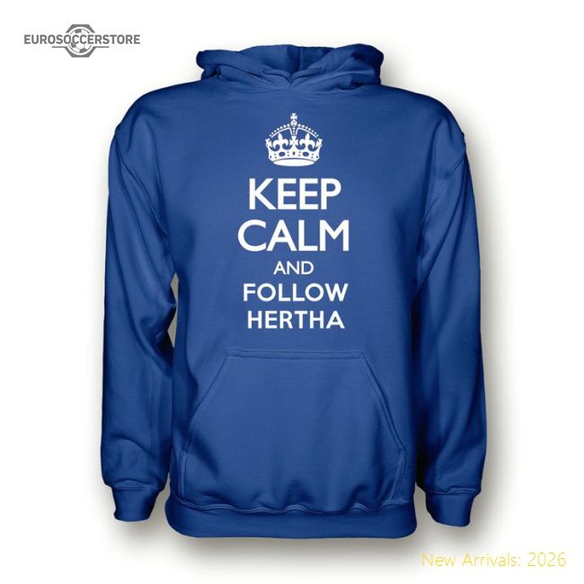 First-class Keep Calm And Follow Hertha Berlin Hoody (blue)