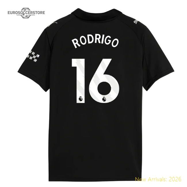 Luxury Away Premier League Team Rodrigo Jersey 2025-2026 Durable