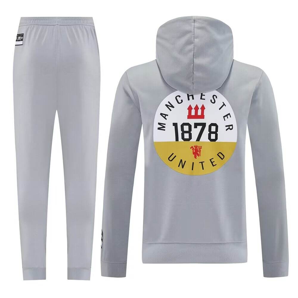 Manchester United 2526 Grey Hoodie Suit - Official Replica 22381
