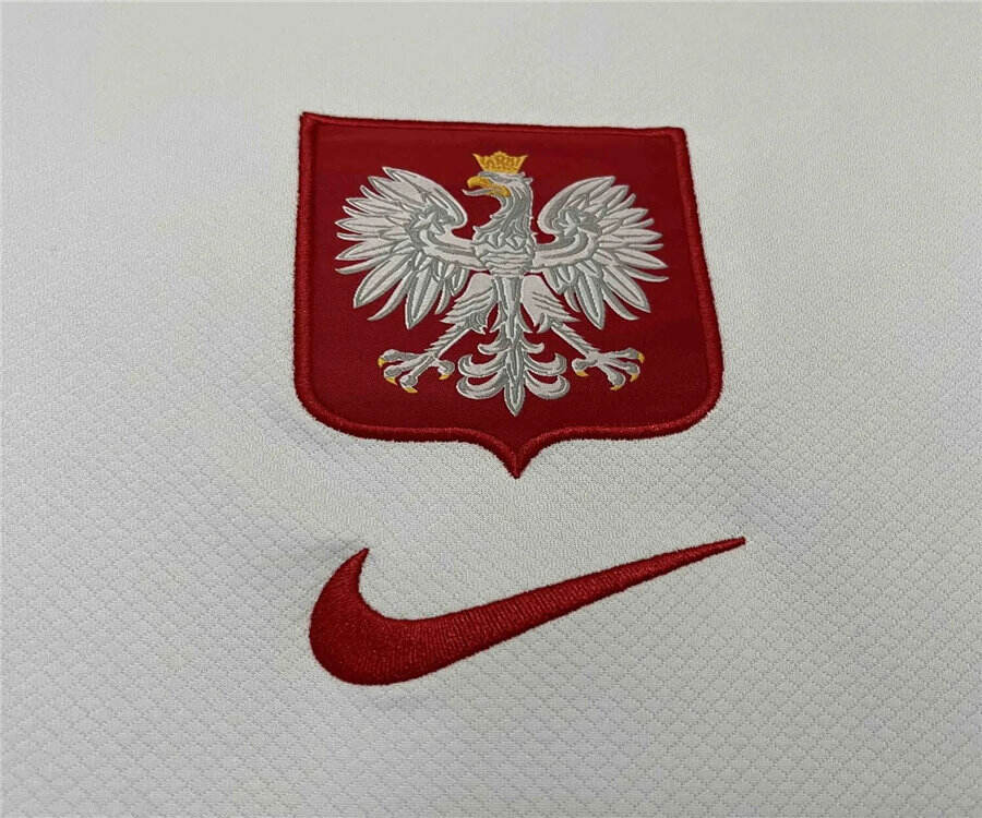Poland UEFA Euro 2024 Home Soccer Jersey Football Shirt - Official
