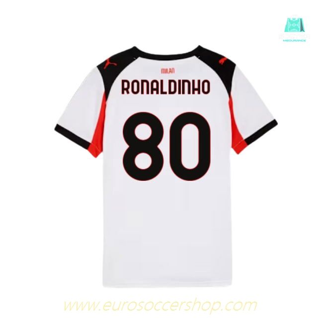 2025-2026 AC Milan Away Shirt (Kids) (Ronaldinho 80)