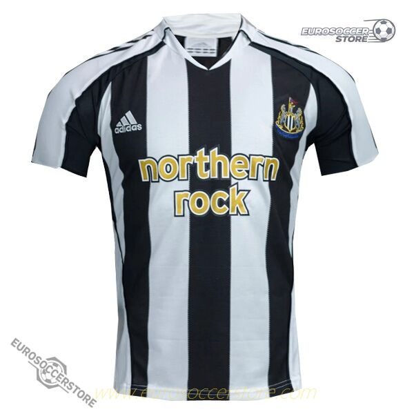 Newcastle United 2005-2006 Season Home Retro Football Jersey