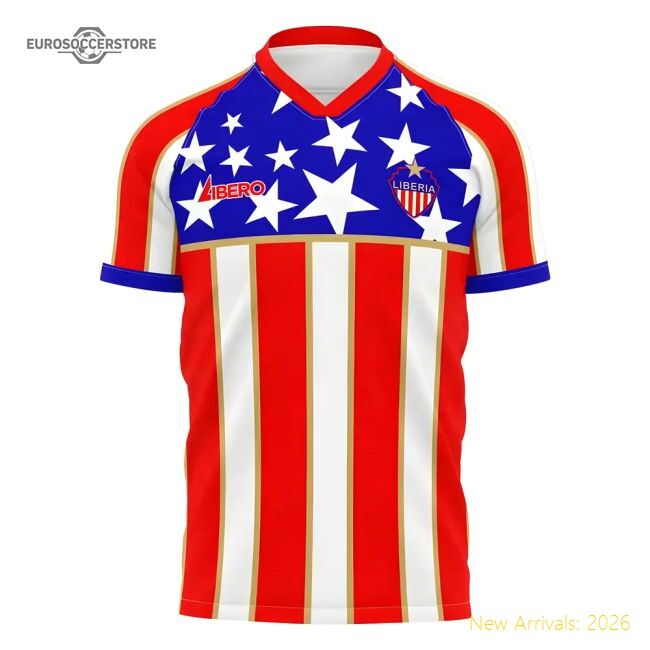 Top Liberia Concept 20252026 Home Kit () Climalite Quickdry