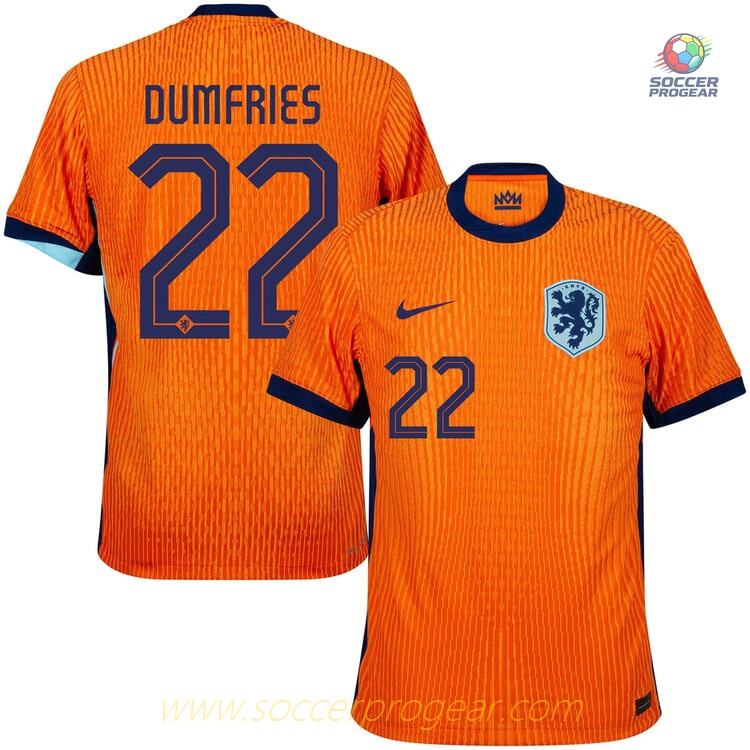 Netherlands Home Team Soccer Shirt 2024-2025 Season Dumfries