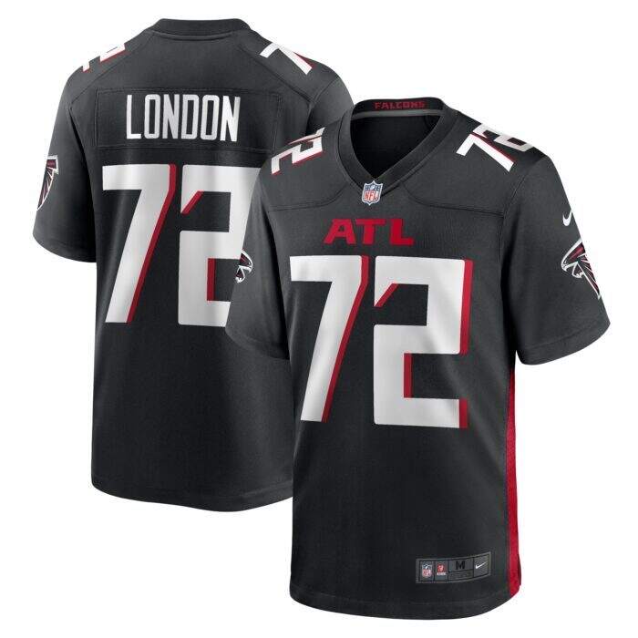 Men's Atlanta Falcons LaCale London Nike Black Game Jersey