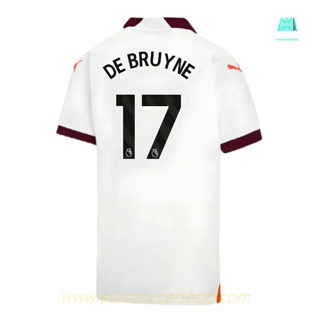2023-2024 Man City Away Shirt (Kids) (DE BRUYNE 17)