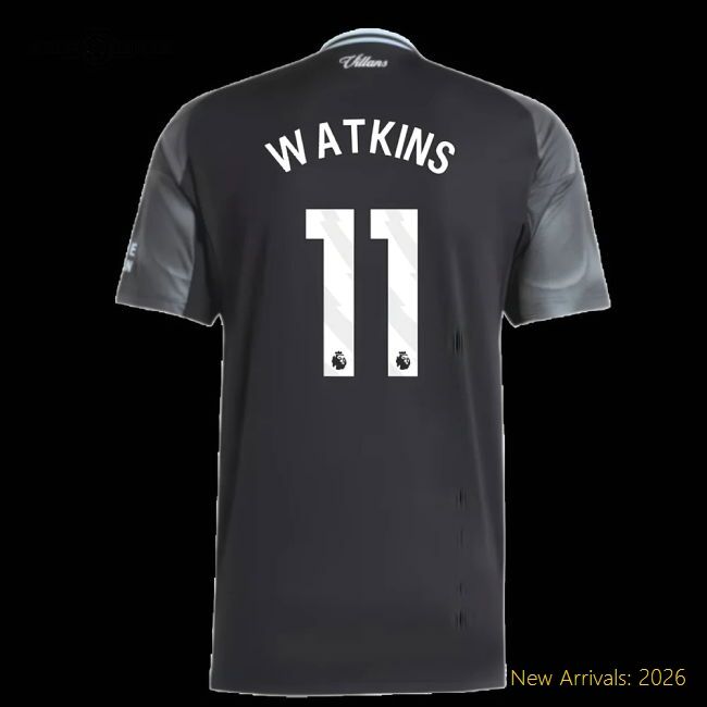 Official 2025-2026 Aston Villa Away Shirt (watkins 11) - Premium