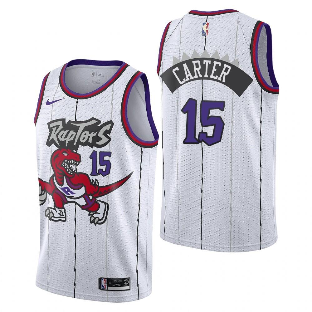 Durable Men's Toronto Raptors #15 Vince White Basketball Jersey