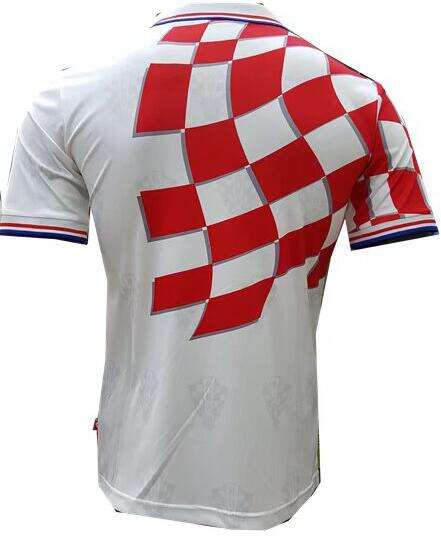 Croatia Home 1998 Retro Soccer Jersey Shirt - Official Replica 14603