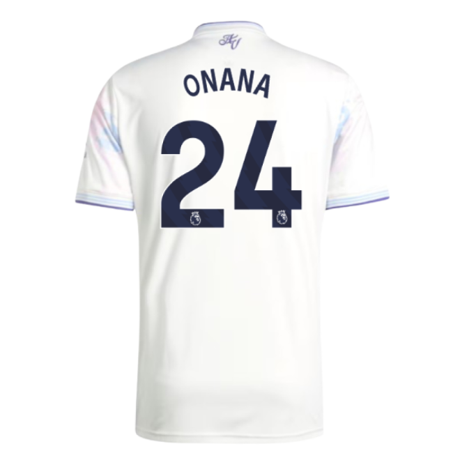 Aston Villa 2025-20 Third Jersey Onana #24 L S