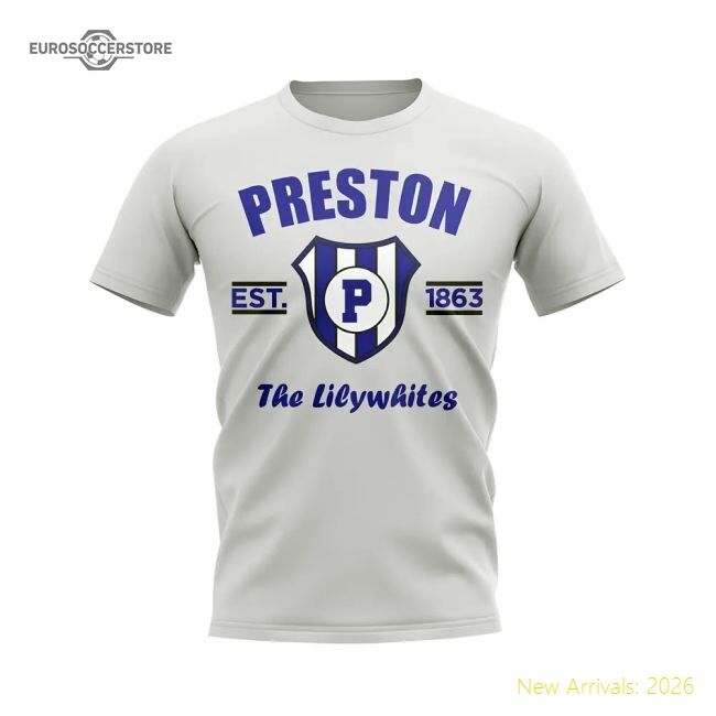 Preston Established Football T-shirt (white) - Competitive Price