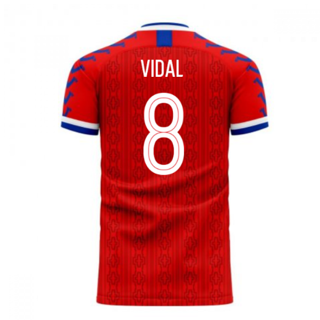 Chile Soccer Team Supporter Kit - Adults Version (VIDAL 8) (1)