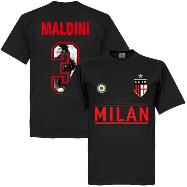 Match Quality Acm Ac Milan Maldini #3 Fresh Look Passionate Footbal...