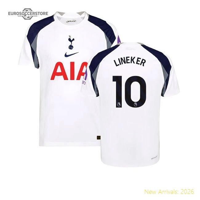 2025-2026 Thfc Hotspur Authentic Home Shirt (lineker 10)