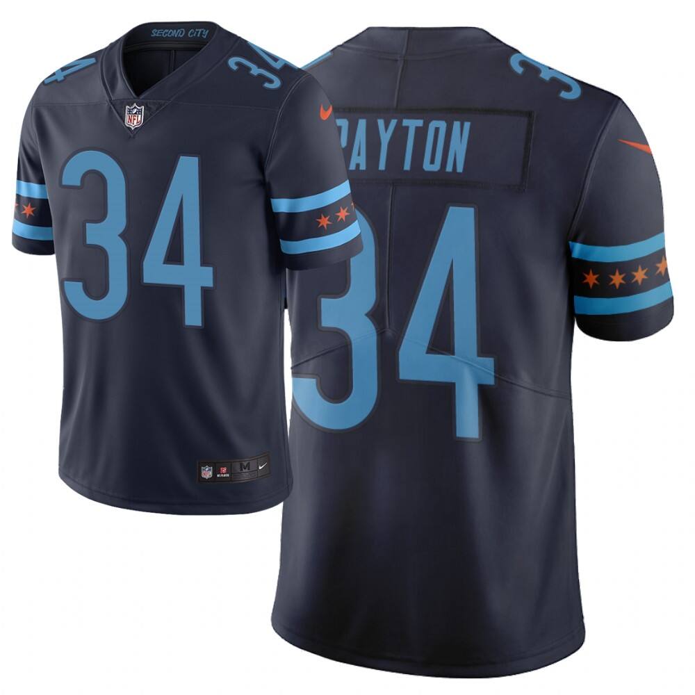 Stitched Chicago #None Navy City Edition Limited NFL Jersey authentic