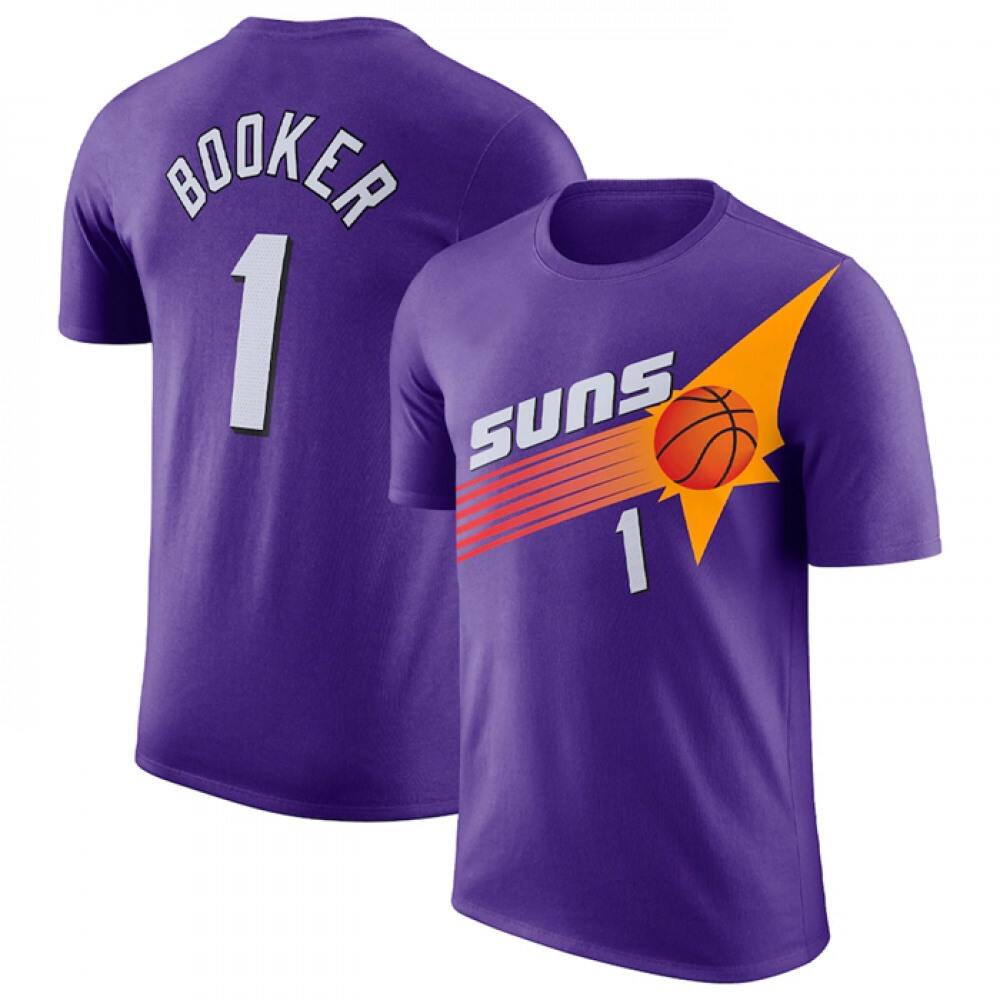 Genuine Men's Phoenix Suns #1 Devin Purple Basketball Jersey