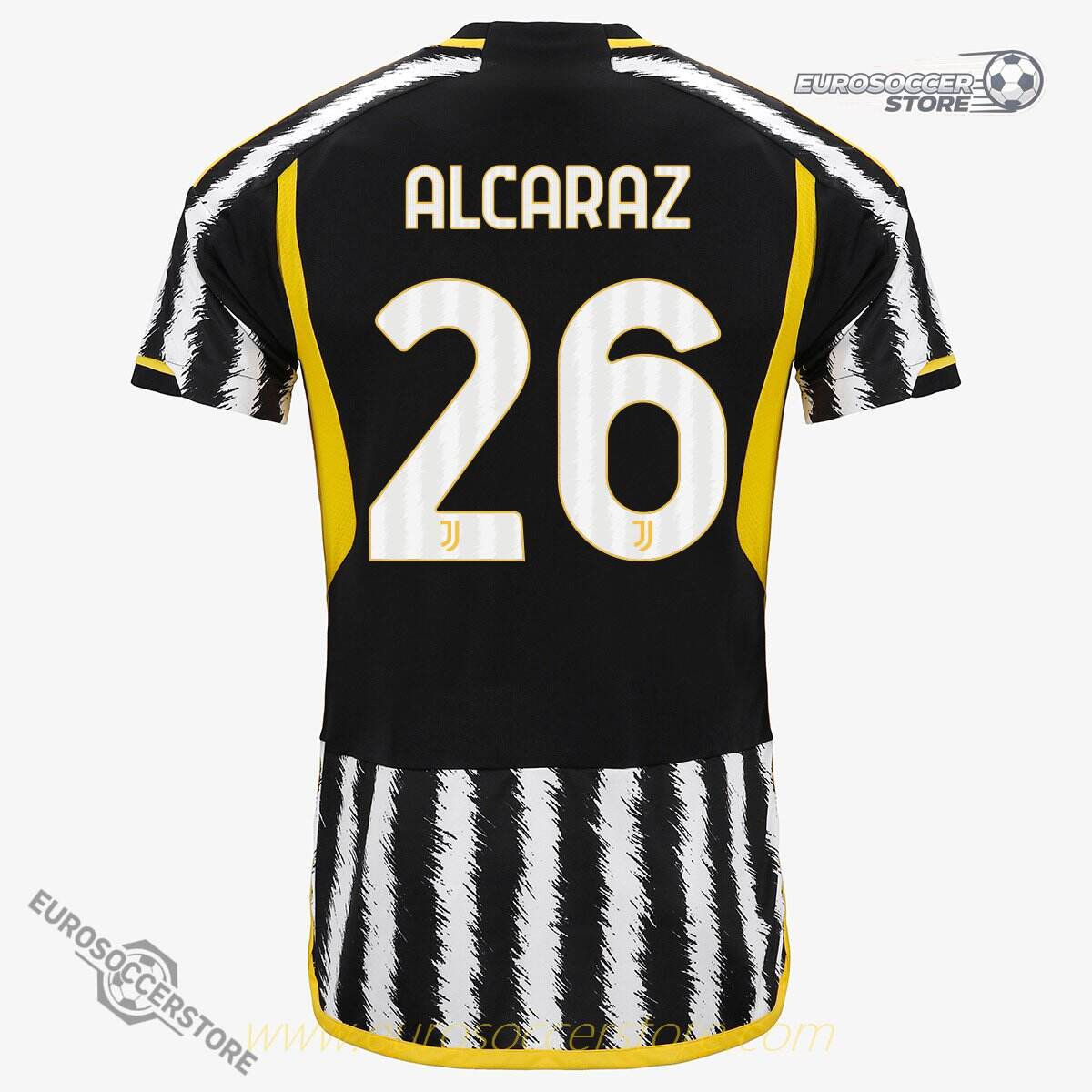 Juventus ALCARAZ 26 Home Jersey for the 23-24 Season