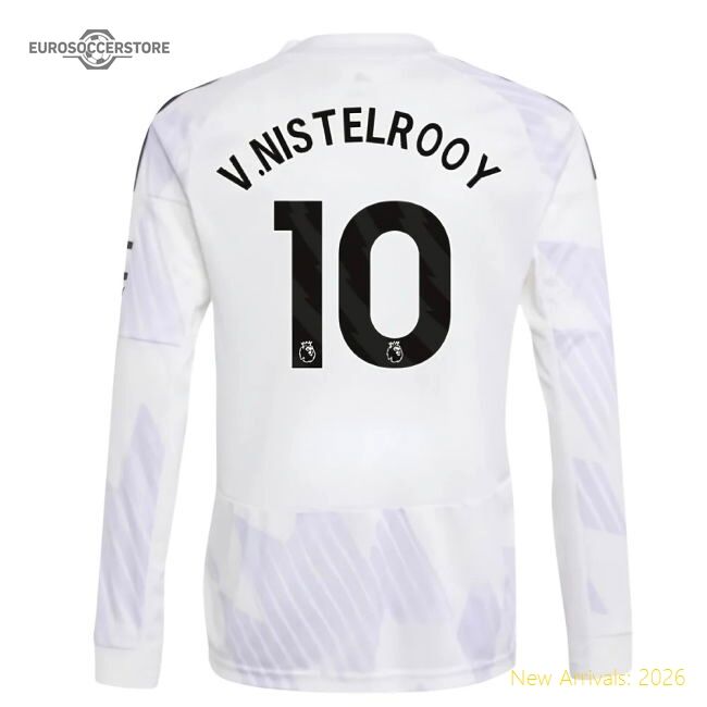 Premium 2025-2026 Man Utd Long Sleeve Away Shirt (kids) (v.nistelrooy