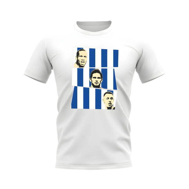 Drogba Lampard Terry Chelsea Trio T-Shirt (White)
