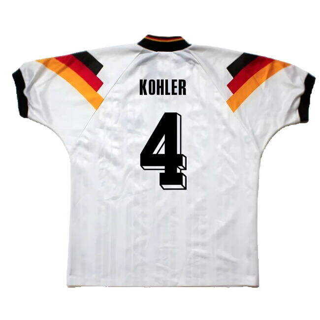 Low Cost Germany 1992-93 Home Shirt ((Excellent) L) (Kohler 4) Playful