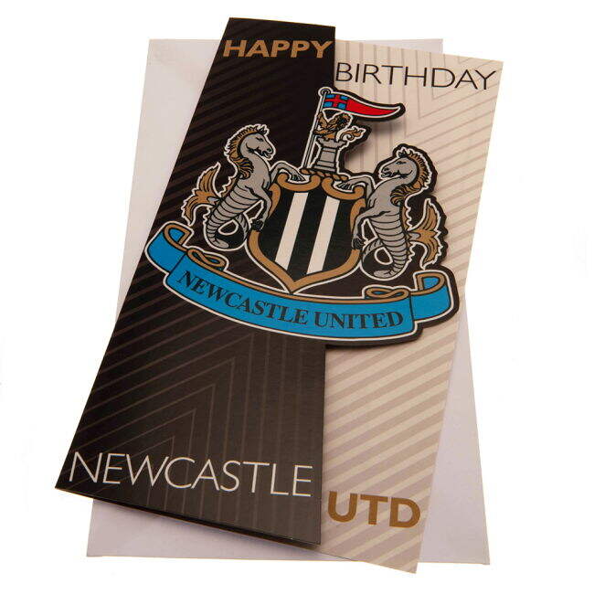 Newcastle United FC Crest Birthday Card - official style