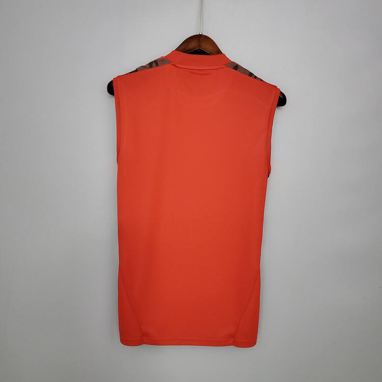 CR Flamengo Soccer Shirt Jersey 21-22 Red Training vest sleeveless -