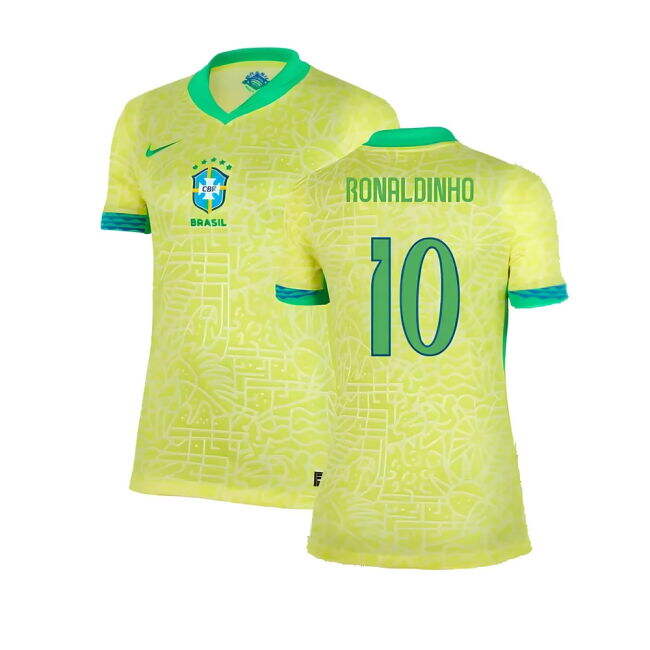 Womens Authentic 2024-2025 Brazil Home Jersey