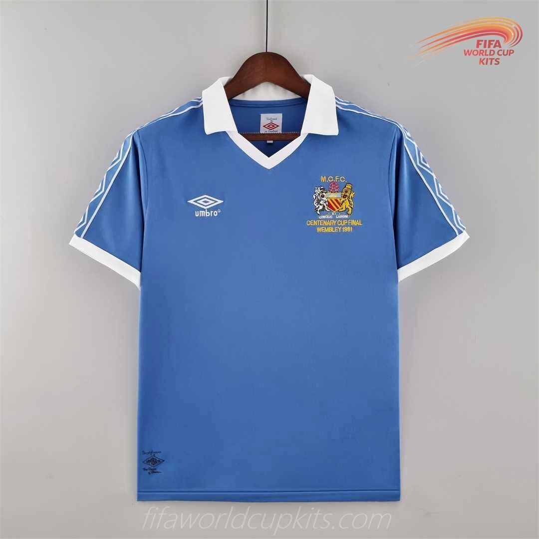 Manchester City 1981 FA Cup Final Primary Football Strip