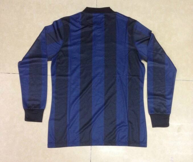 13-14 Inter Milan Home Long Sleeve Soccer Jersey Shirt - Official