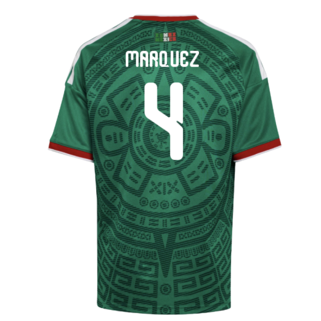 Supporter Grade Mexico Home Fan Jersey (Kids) (Marquez 4)