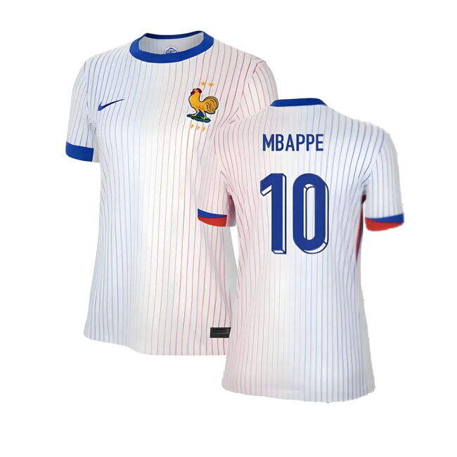 Genuine 2024-2025 France Euro 2024 Away Uniform (Mbappe 10) (Womens)