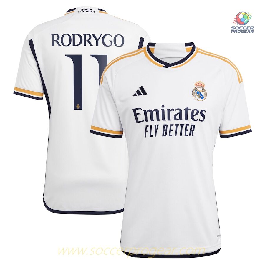 2023 2024 RODRYGO REAL MADRID La Liga HOME KIDS KIT JERSEY